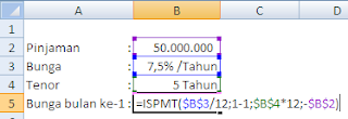 Rumus Excel bunga Efektif